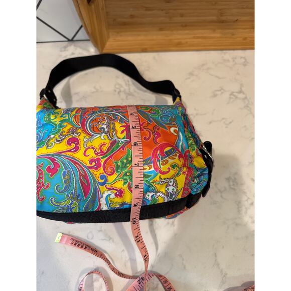 Lauren Ralph Lauren Bag Paisley Hobo Shoulder Bright Boho Colorful Y2K it girl - Picture 11 of 12